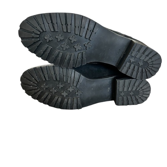 Talbots Tish faux fur and black suede ankle boots SZ 7.5 - Picture 4 of 6